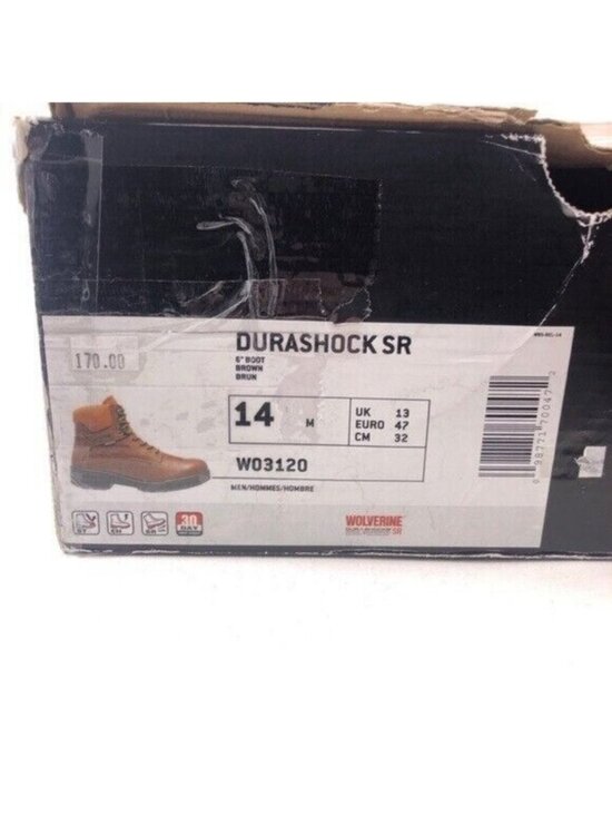 Wolverine DuraShocks SR Steel Toe 6\